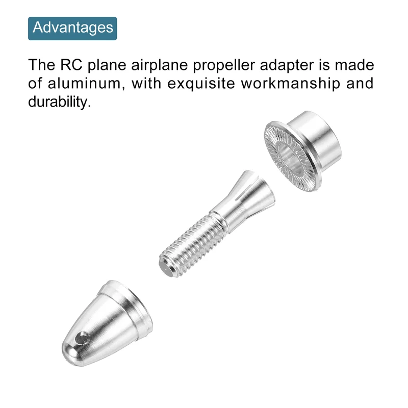 2 Pcs RC Airplane Propeller Adaptor (4*5) (6*8) mm Aperture Output Axle