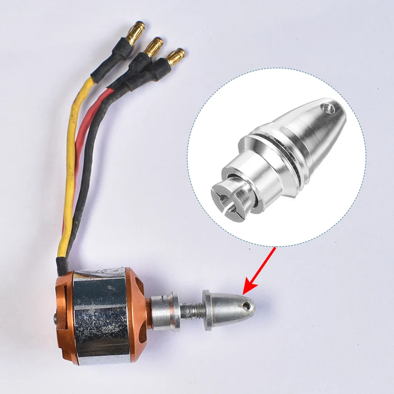 2 Pcs RC Airplane Propeller Adaptor (4*5) (6*8) mm Aperture Output Axle