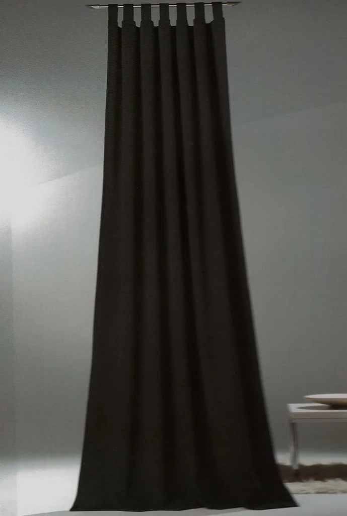 Verdunklungsvorhang Sopran Schlaufe rot oder schwarz BxH 135x245cm