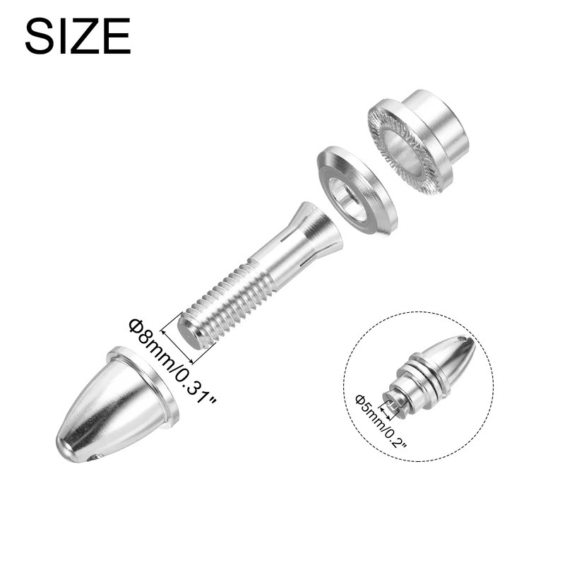 4PCS 5mm Aperture 8mm Output Airplane Spinner Propeller Adapter for Motor