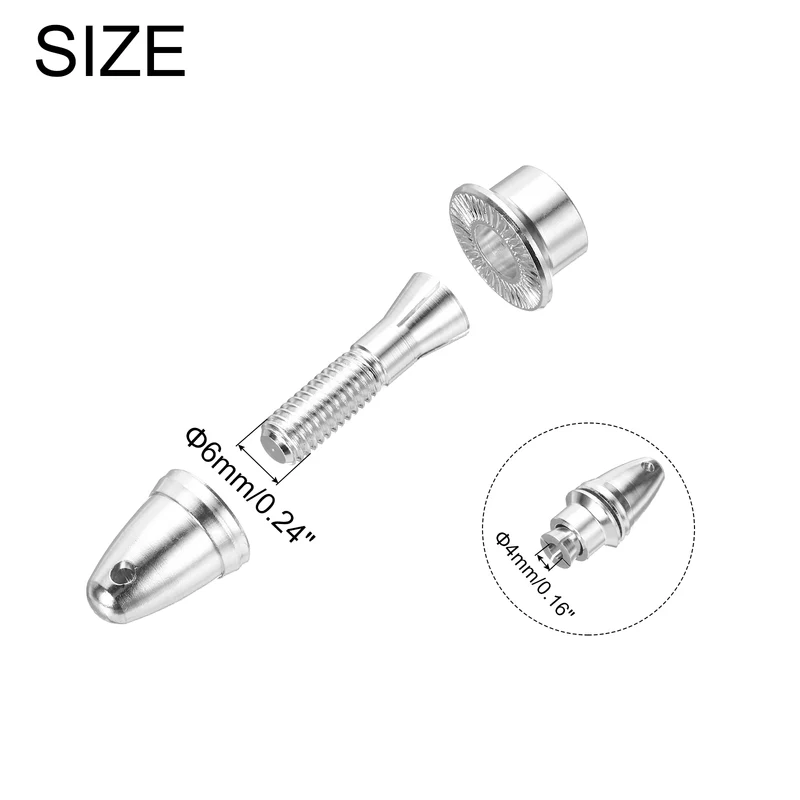4PCS 4mm Aperture 6mm Output Airplane Spinner Propeller Adapter for Motor