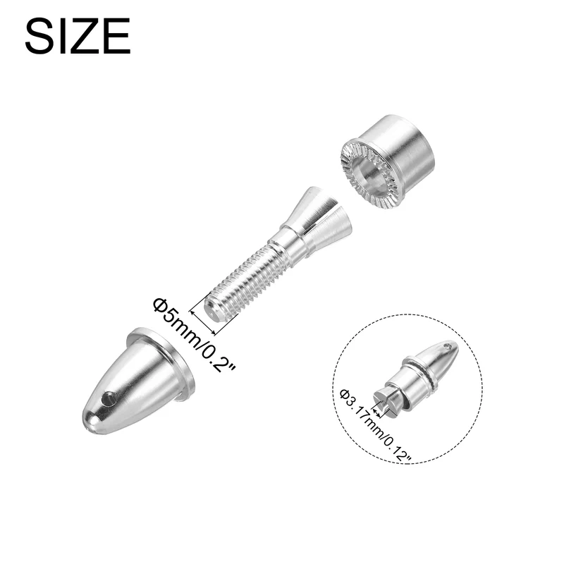 4PCS 3.17mm Aperture 5mm Output Airplane Spinner Propeller Adapter for Motor