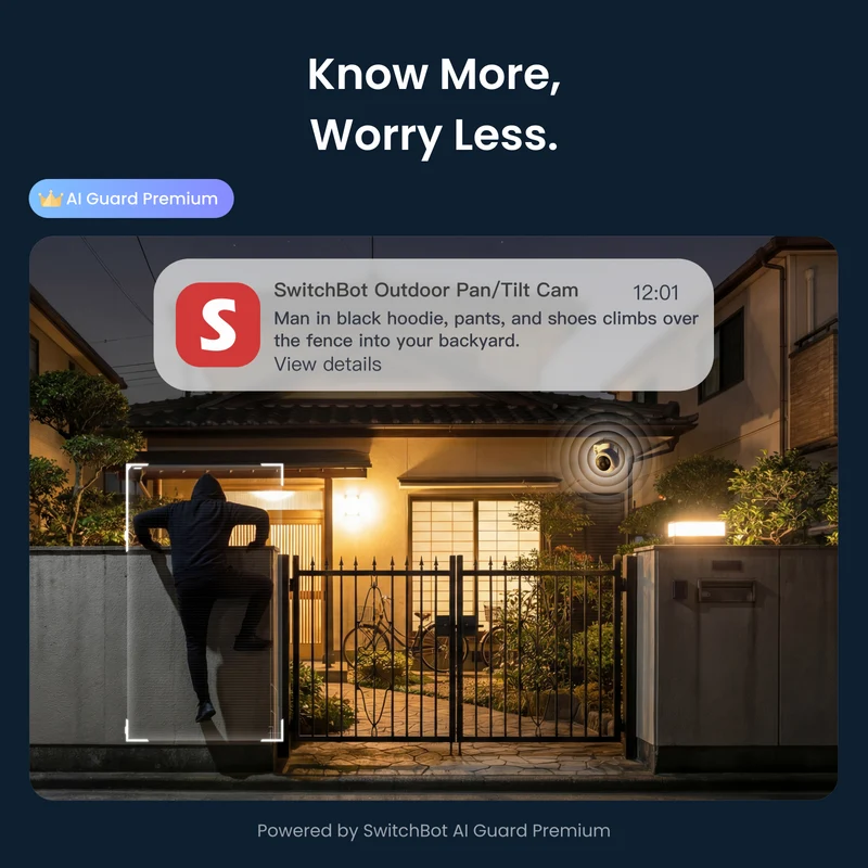 SwitchBot Outdoor Pan/Tilt Cam 3K