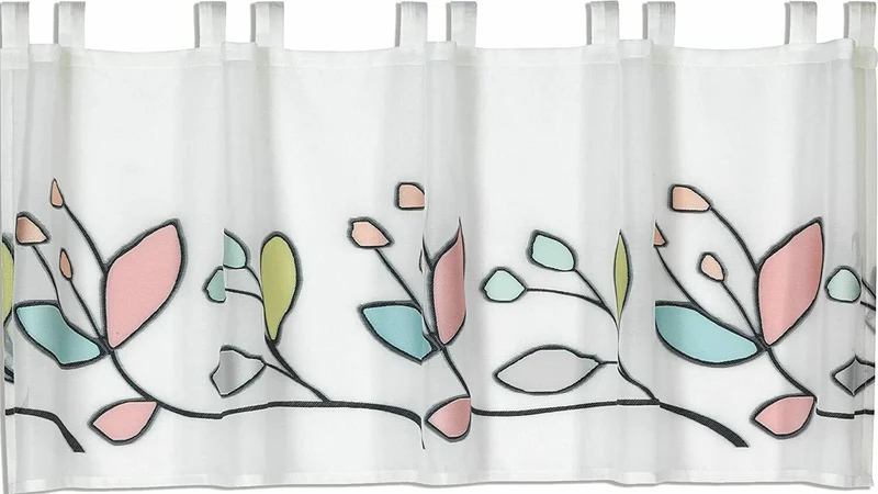 Scheibengardine Schlaufen Panneaux Kleinfenster HxB 50x140 cm multicolor Scherli