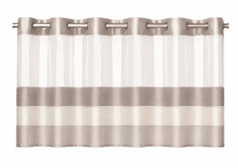 Ösen Bistrogardine beige HxB 50x140cm 2221