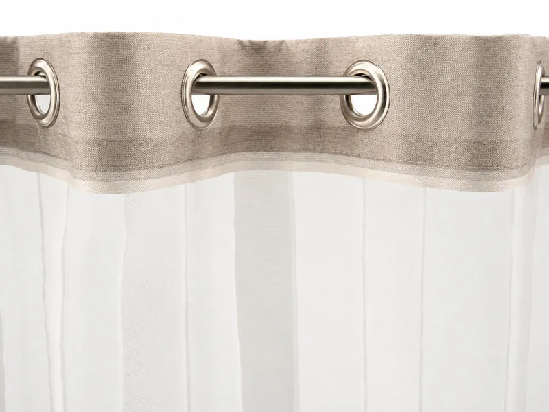 Ösen Bistrogardine beige HxB 50x140cm 2221
