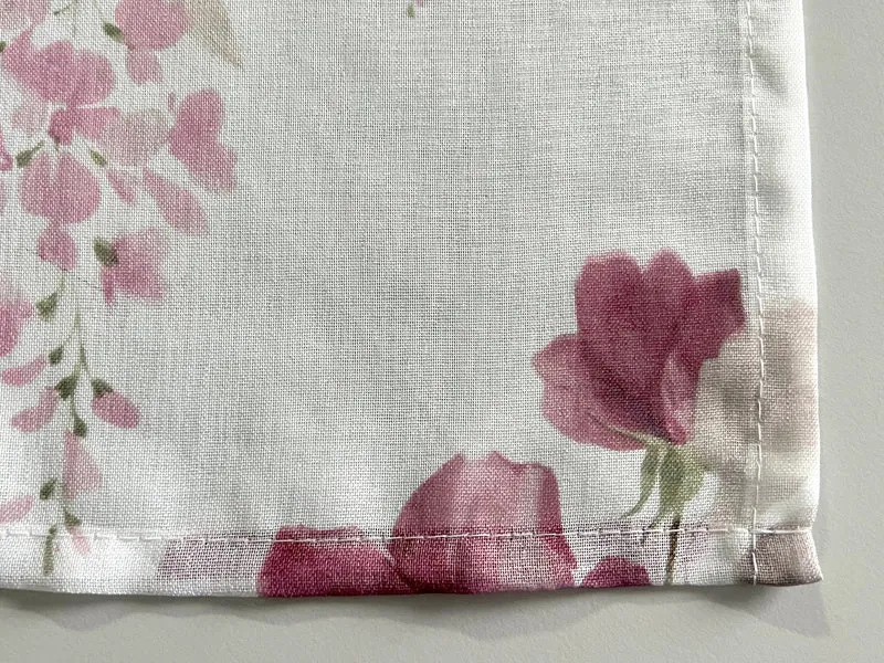 Ösenschal BxH 140x245cm Rosen rot 2643