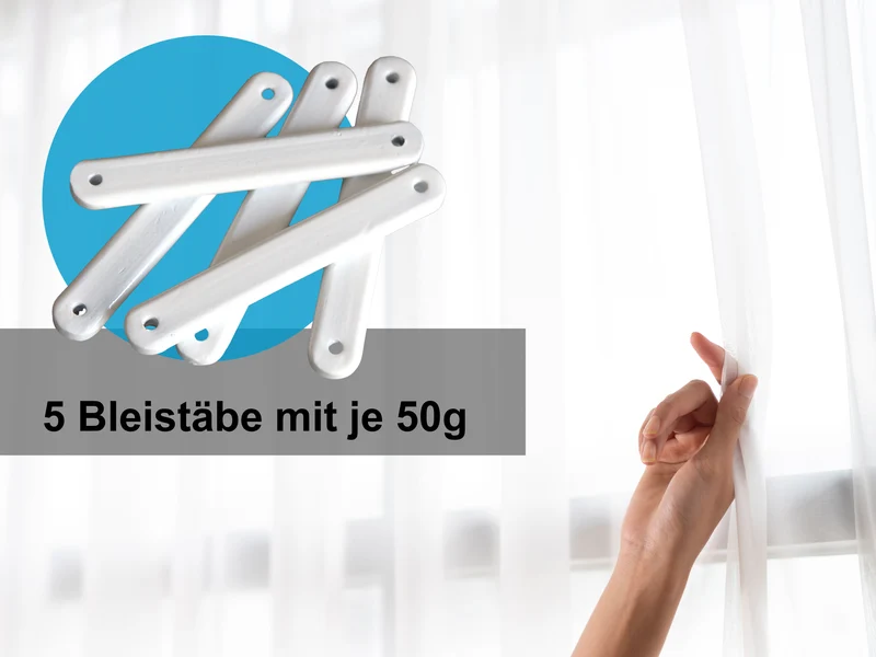 Bleistäbe für Gardinen und Vorhänge – 25 g oder 50 g