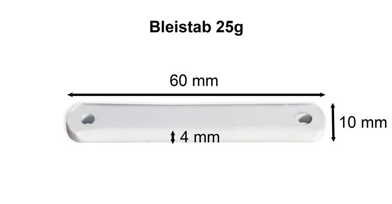 Bleistäbe für Gardinen und Vorhänge – 25 g oder 50 g