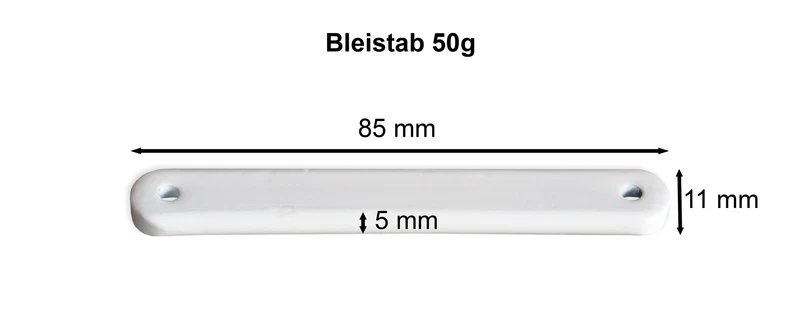 Bleistäbe für Gardinen und Vorhänge – 25 g oder 50 g