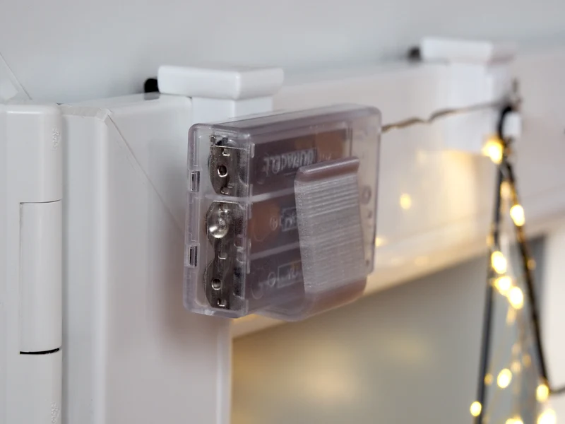 Fensterhaken mit Batteriehalter 10–27 mm für AA-Batteriefächer