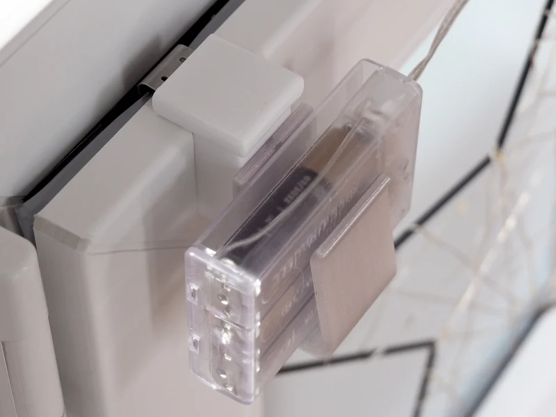 Fensterhaken mit Batteriehalter 10–27 mm für AA-Batteriefächer