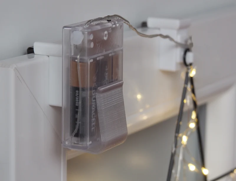 Fensterhaken mit Batteriehalter 10–27 mm für AA-Batteriefächer