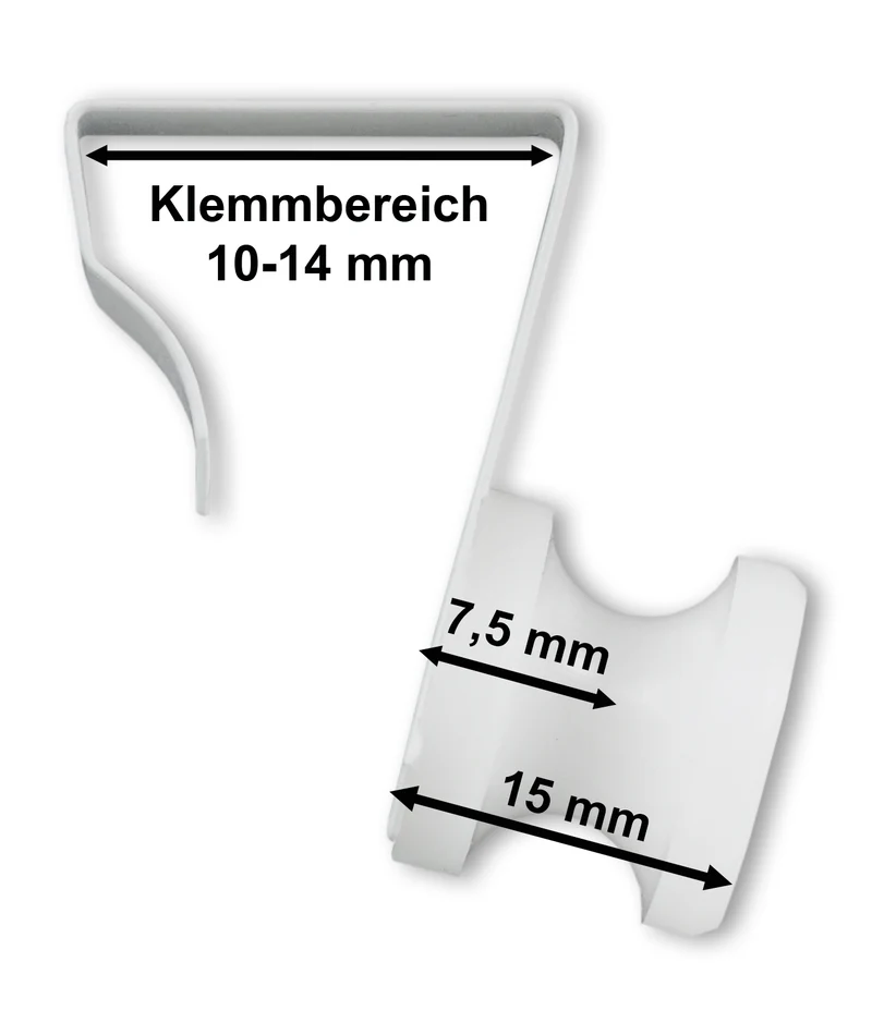 Fensterhaken aus Federedelstahl 10–25 mm für Fensterdeko