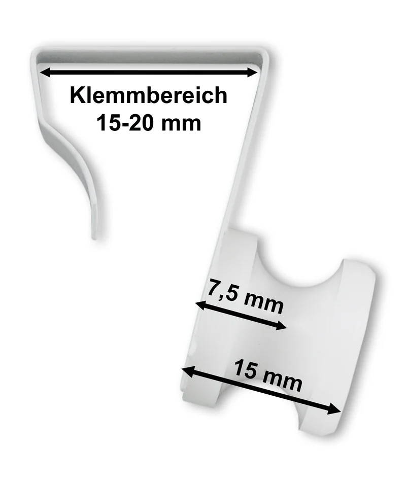 Fensterhaken aus Federedelstahl 10–25 mm für Fensterdeko