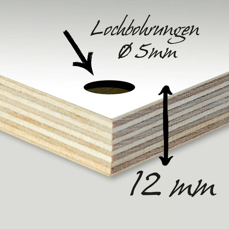 Holzschild "WC" bedruckt 20x20cm Deko
