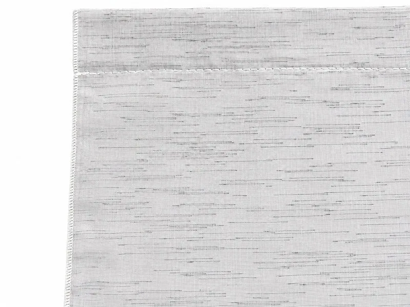 Design Mini Flächenvorhang Set grau weiß Scheibengardine 4112-02