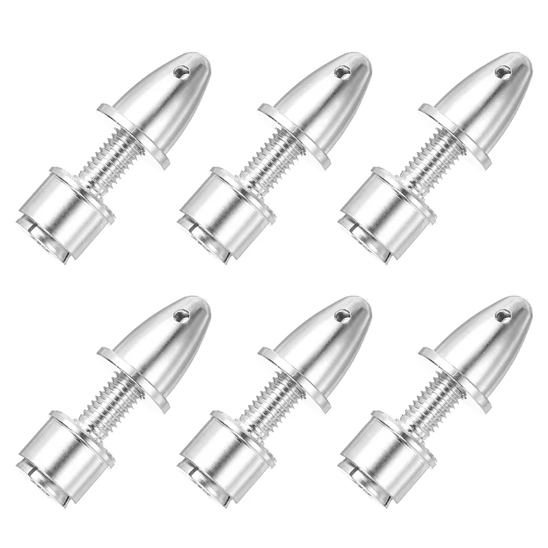 6 Pcs RC Airplane Propeller Adaptor (3*5) (3.17*5) mm Aperture Output Axle 3pcs