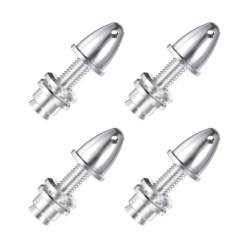 RC Plane Airplane Spinners, 6mm Aperture Propeller Adapter Saver for Shaft Brushless Motor Speed Controllers, Pack of 4