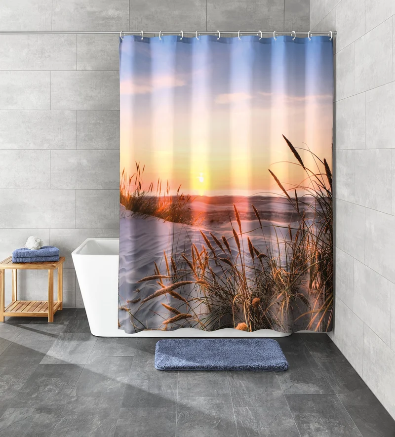 Duschvorhang Textil JUIST Multicolor 180 x 200 cm