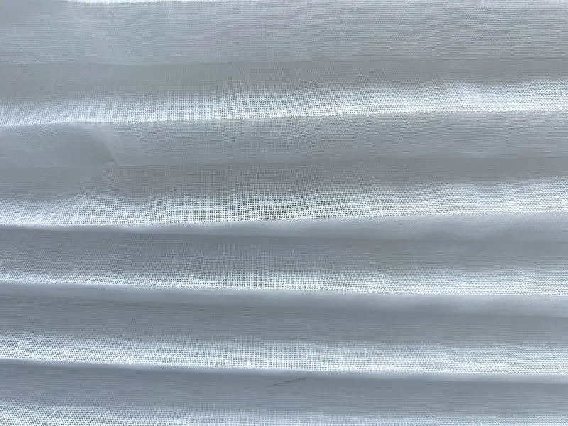 Plisseerollo ohne Bohren 100x140 cm weiß – Raffrollo in Leinenoptik, transparent, stufenlos höhenverstellbar mit Klettband & Aufhängegleiter