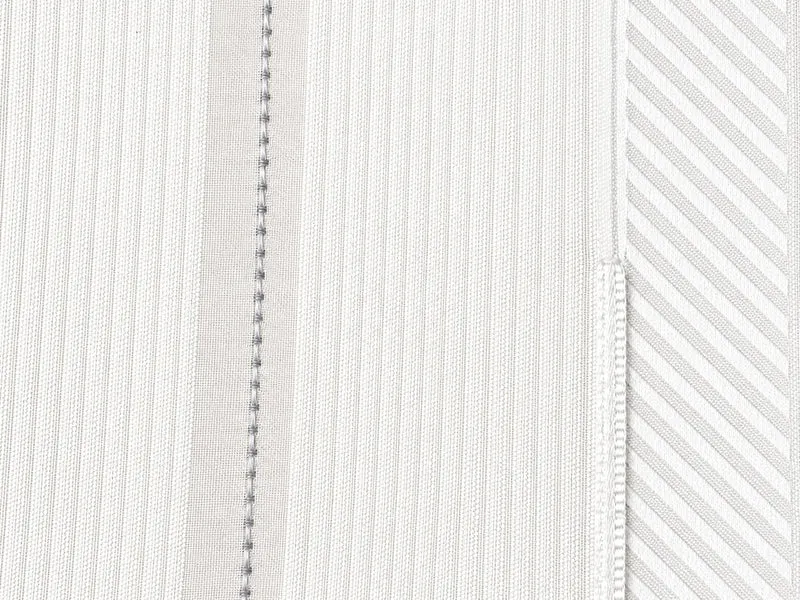 Bändchen-Raffrollo anthrazit-weiß BxH 70/90x135cm