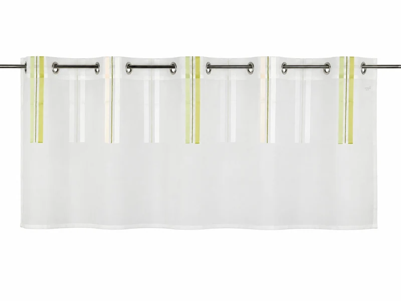 Design Scheibengardine grün HxB 50x150cm