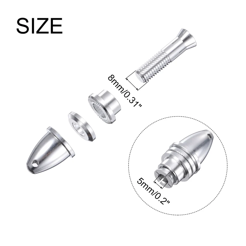 RC Plane Airplane Spinners, 5mm Aperture and 8mm Output Axle Propeller Adapter Saver for Shaft Brushless Motor Speed Controllers
