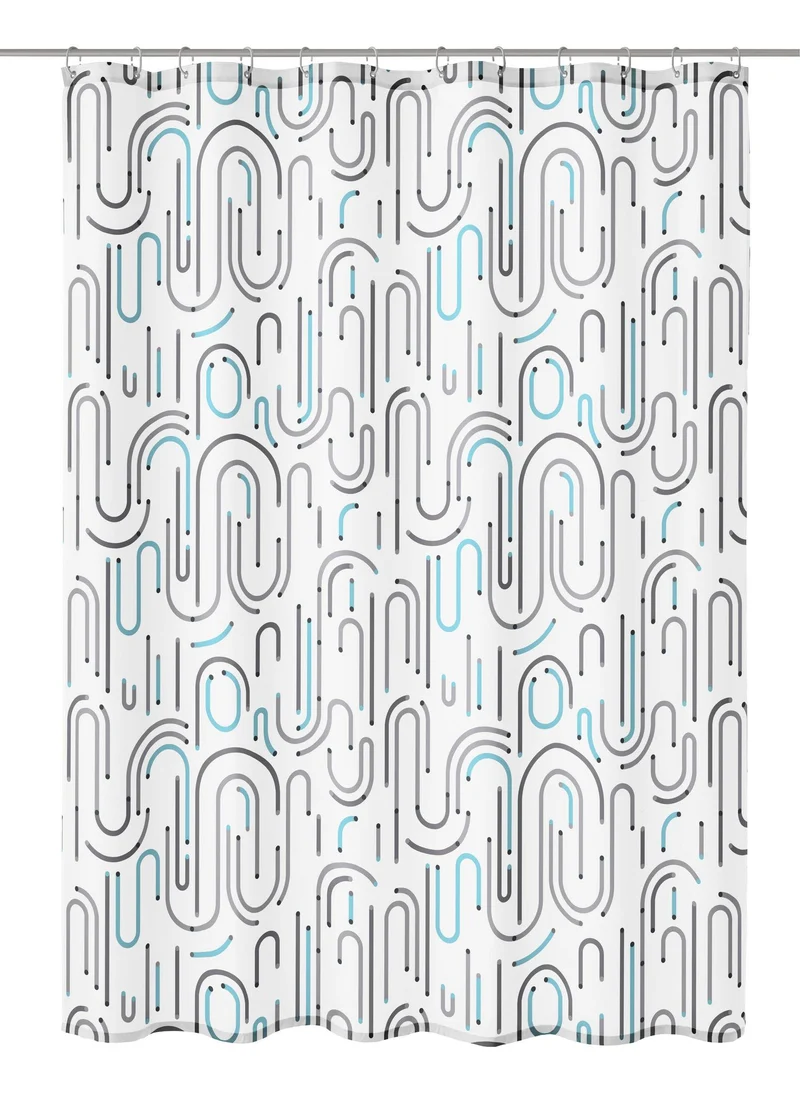 Duschvorhang Textil VISION Grau 180 x 200 cm