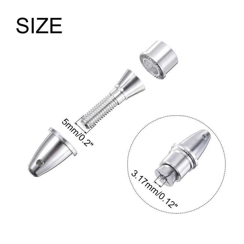3.2x5mm RC Airplane Spinner Propeller Adapter, Pack of 1