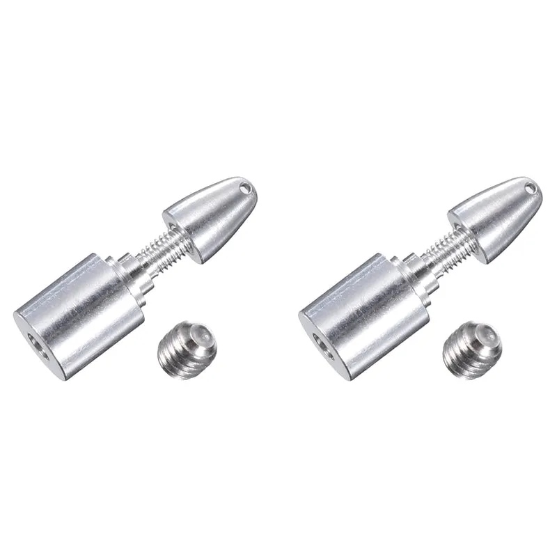 RC Plane Airplane Spinners, 2mm Fastening Propeller Adapter Saver with 2 Machine Screws for Shaft Brushless Motor Speed Controllers, Pack of 2