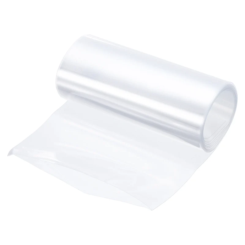 Battery Wrap, Heat Shrink Tubing, 125mm Flat Width 80mm ID, Transparent
