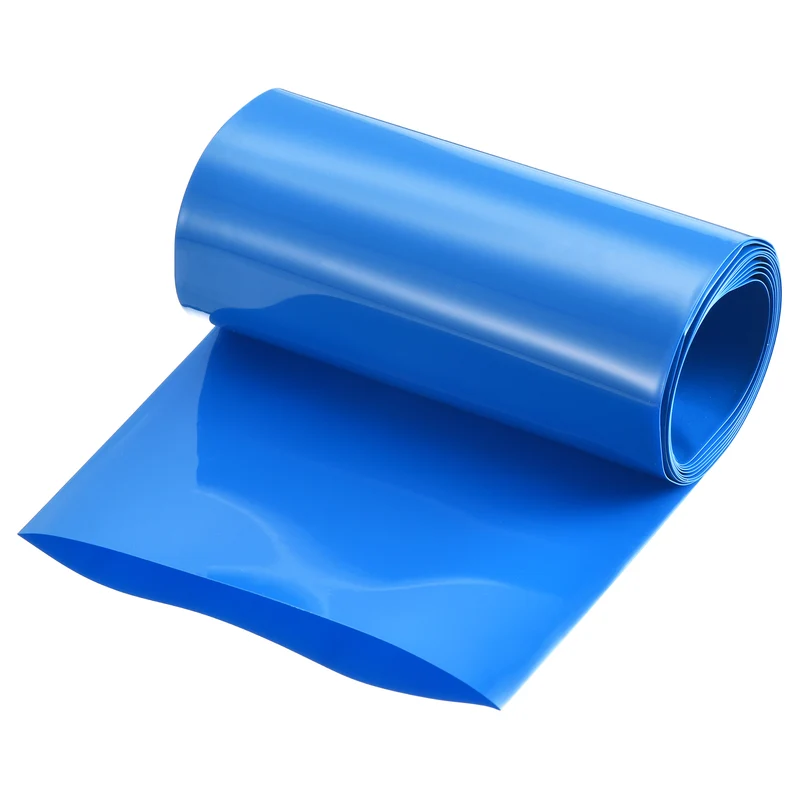 Battery Wrap, Heat Shrink Tubing, 110mm Flat Width 70mm ID, Blue