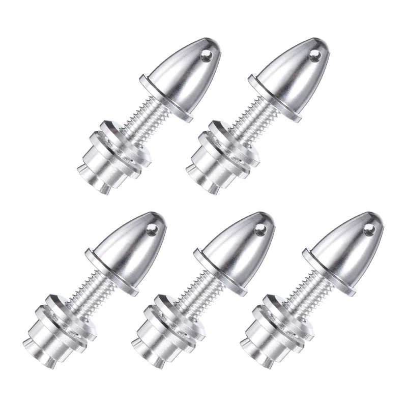 RC Plane Airplane Spinners, 5mm Aperture and 8mm Output Axle Propeller Adapter Saver for Shaft Brushless Motor Speed Controllers, Pack of 5