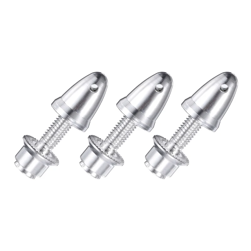 RC Plane Airplane Spinners, 3.17mm Aperture and 6mm Output Axle Propeller Adapter Saver for Shaft Brushless Motor Speed Controllers, Pack of 3