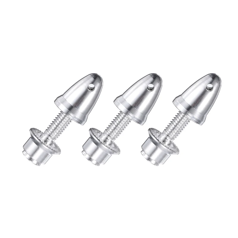RC Plane Airplane Spinners, 3mm Aperture and 6mm Output Axle Propeller Adapter Saver for Shaft Brushless Motor Speed Controllers, Pack of 3