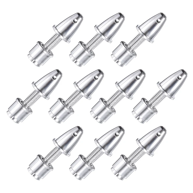 RC Plane Airplane Spinners, 3.17mm Aperture and 5mm Output Axle Propeller Adapter Saver for Shaft Brushless Motor Speed Controllers, Pack of 10