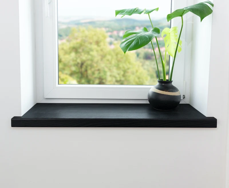Aufsatzfensterbank Schwarz
