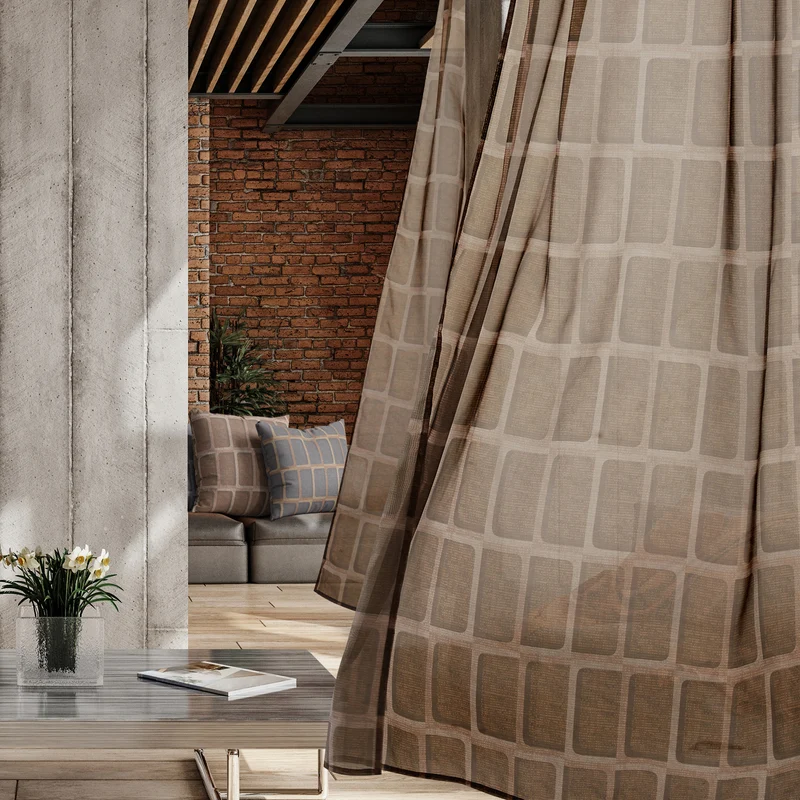 Transparente Gardinen Urban Timmore 2er Set