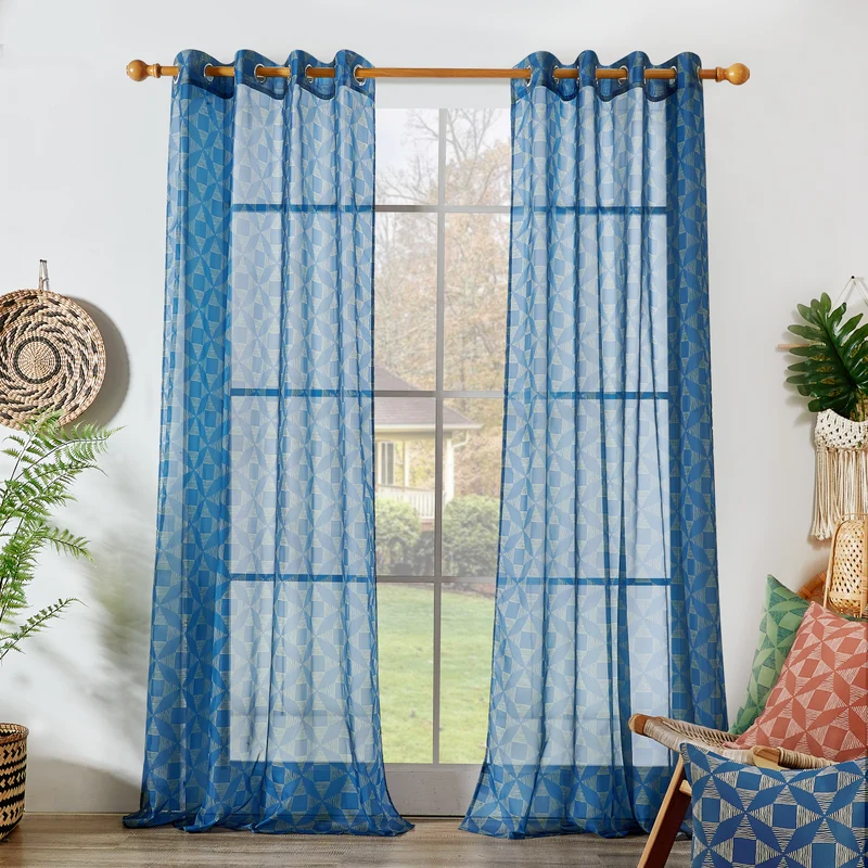 Transparente Gardinen Bohome Nest 2er Set