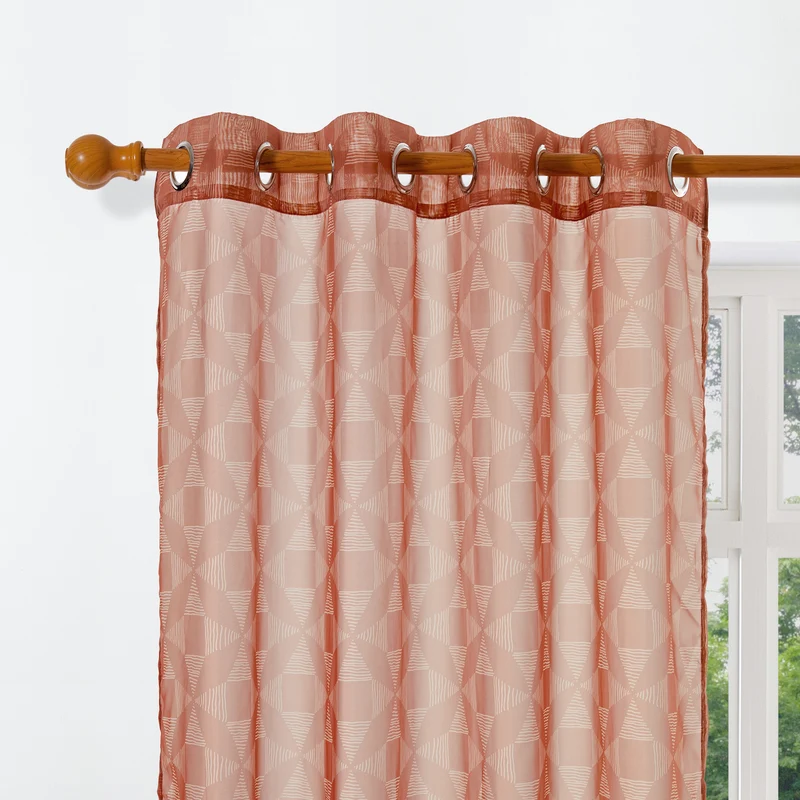 Transparente Gardinen Bohome Nest 2er Set