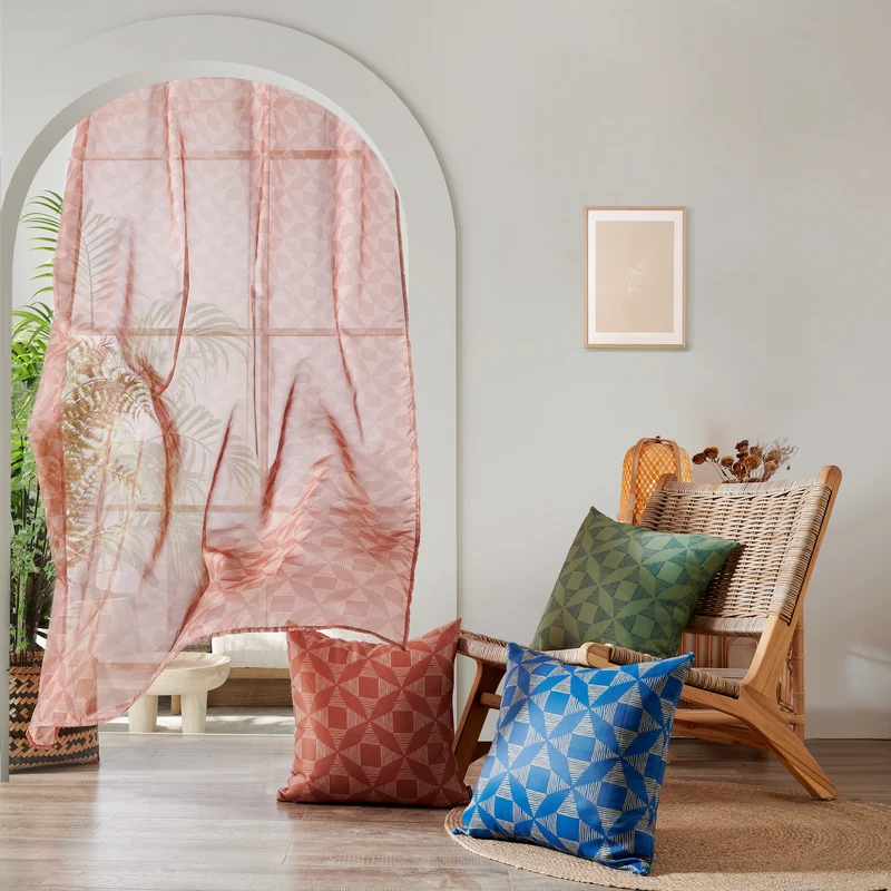 Transparente Gardinen Bohome Nest 2er Set