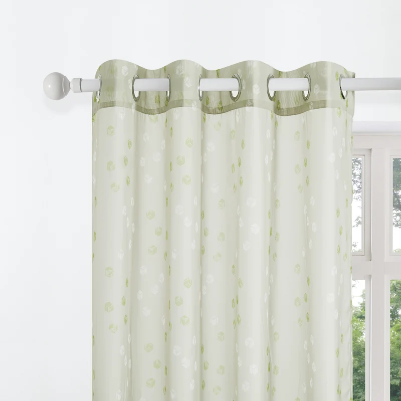 Transparente Gardinen Modern Cubic Play 2er Set