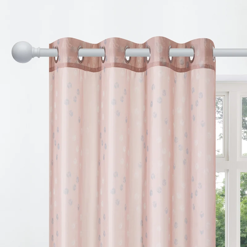 Transparente Gardinen Modern Cubic Play 2er Set