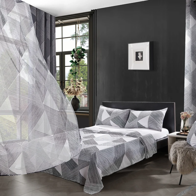 Transparente Gardinen Classic Pleat 2er Set