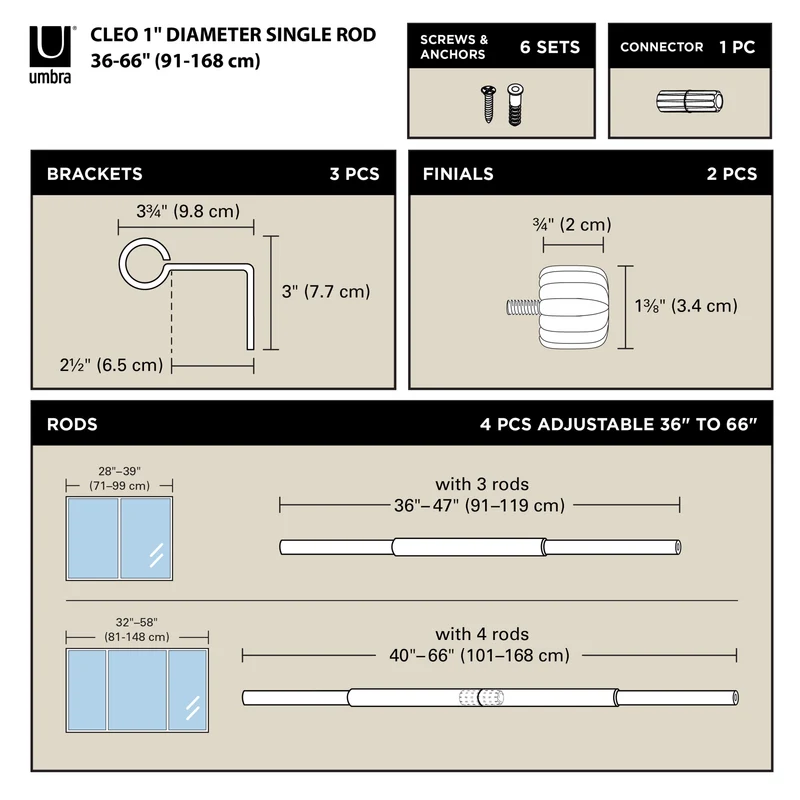 Cleo Curtain Rod