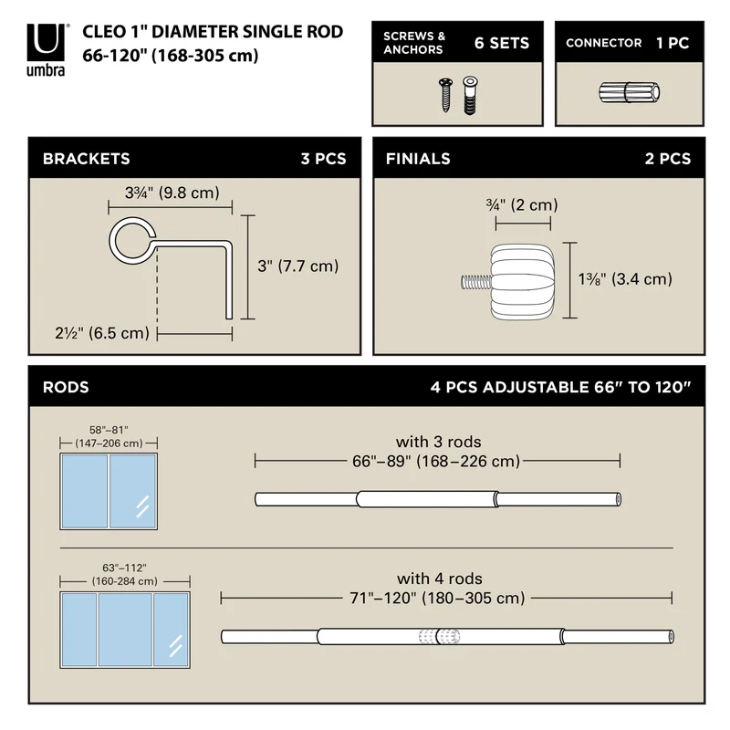 Cleo Curtain Rod