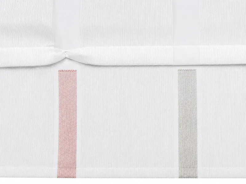 Design Schlaufen Scheibengardine rose taupe BxH 45x150cm