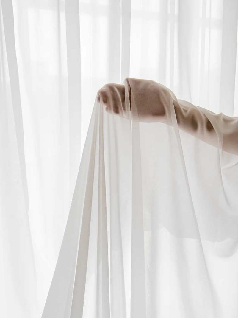 Ultra-Thin White Gauze Sheer Curtains – Durable Scratch Resistant Voile Curtain