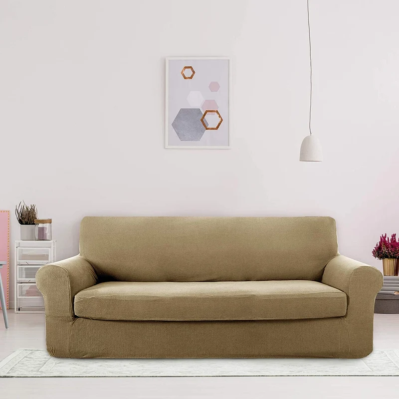 Deconovo Sofabezug Jacquard Sofaüberwurf Stretch Couchhusse
